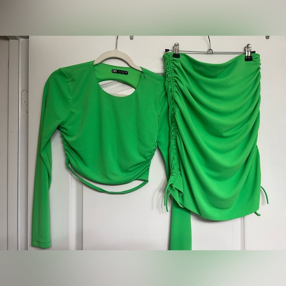 Zara apple green two piece outfit (worn once) - Picture 5 of 5